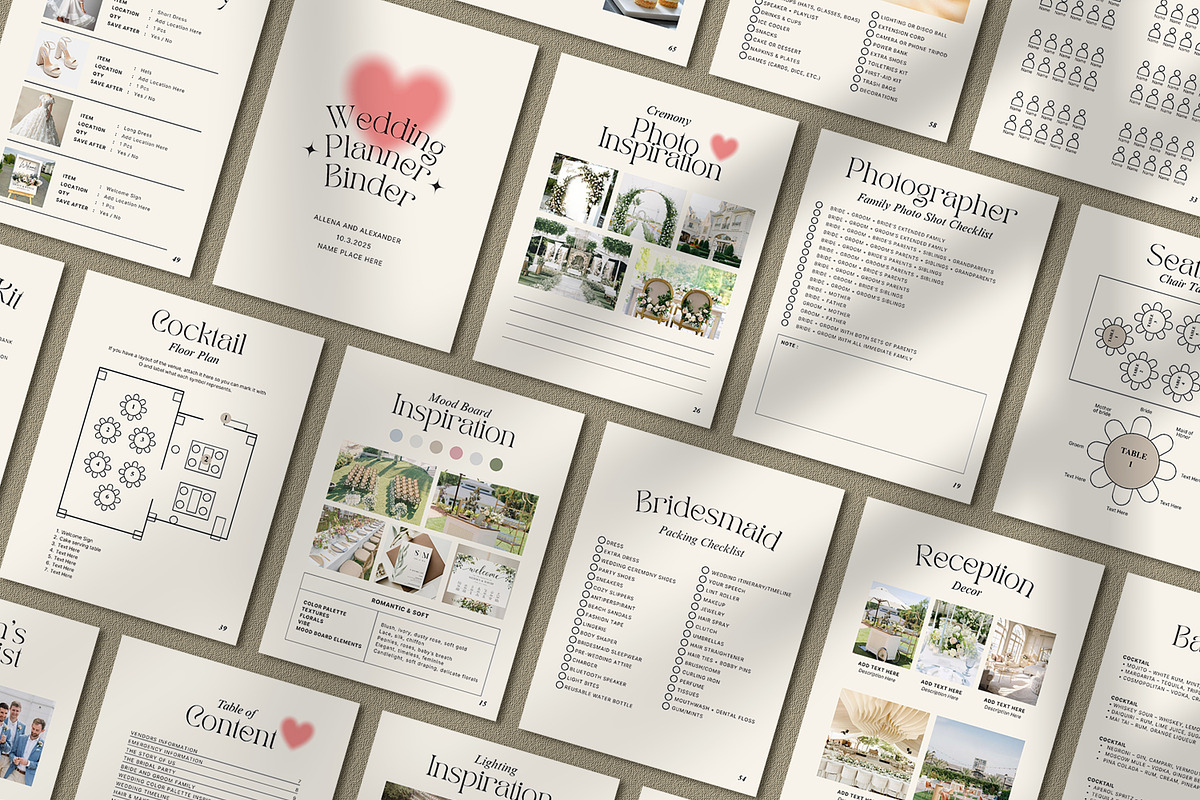 Minimalist Wedding Planner Template, a Presentation Template by SKY CREATION (Photo 6 of 6)