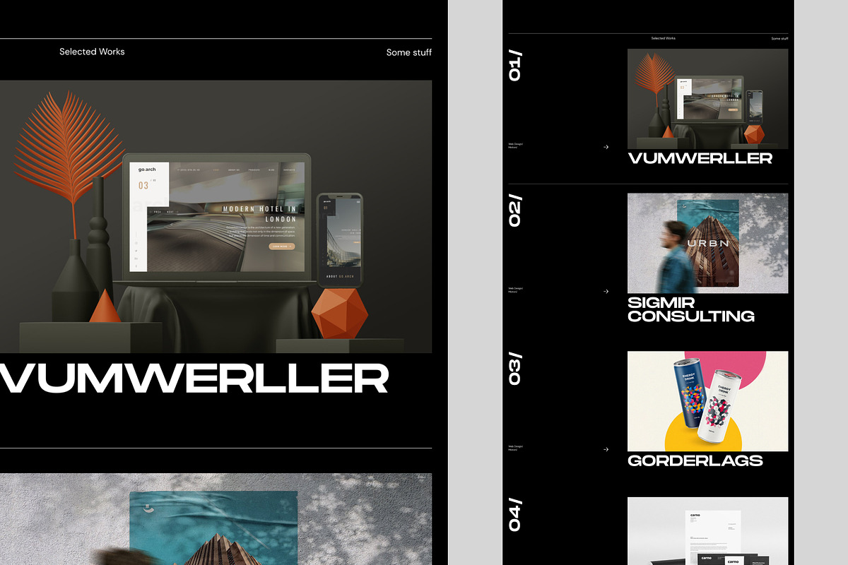 Marvo — Portfolio Figma Template, a Landing Page Template by Spartak Vee (Photo 3 of 8)