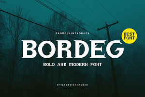 Bordeg - Rock Font