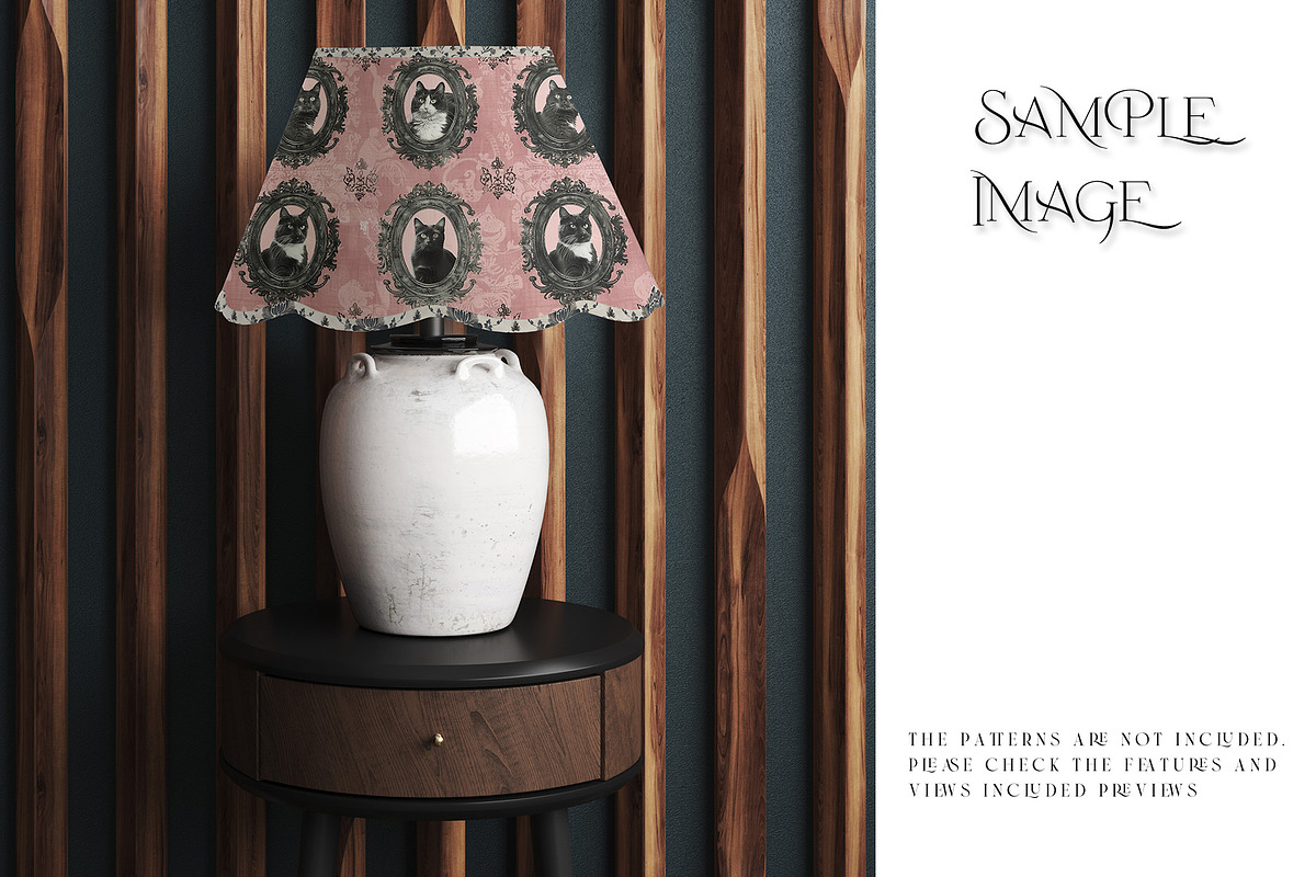 Scalloped Lampshade Mockups, a Product Mockup by mock-ups (Photo 10 of 17)