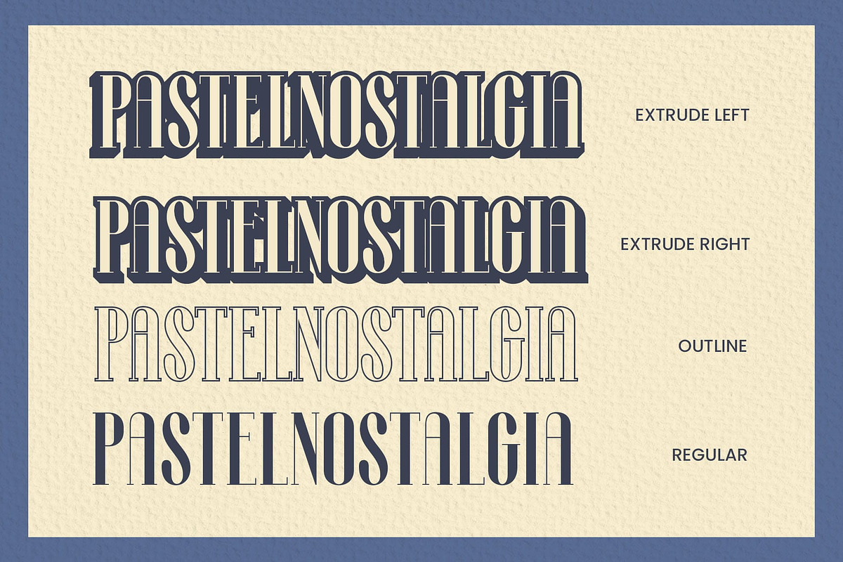 Geomore 3D, a Serif Font by Craft Supply Co. (Photo 3 of 8)