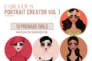 Fabulous Portrait Creator Vol 1, a Person Illustration by Iconogenic (Thumbnail 4 of 6)