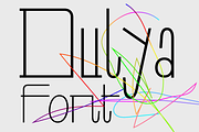 Dulya Font, a Sans Serif Font by Viktor Pesotsky | Fonts (Thumbnail 1 of 25)