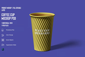 Coffee Cup Mockup, a Cups & Container Mockup by Se٧enStudio