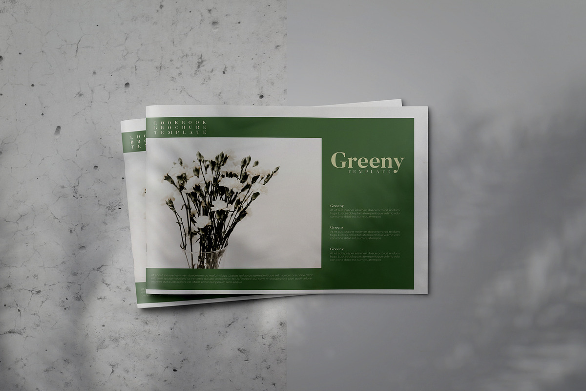 GREENY Lookbook Brochure Template, a Brochure Template by Indotitas (Photo 1 of 9)