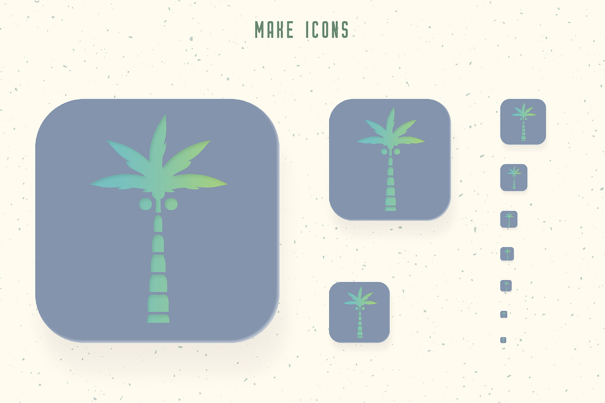 50 Palm Tree Vector Logos & Icons, an Outline Icon by Tropical Type (Photo 6 of 7)