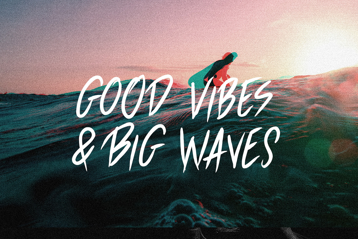 Serie B · 3 weights Brush Font preview 3