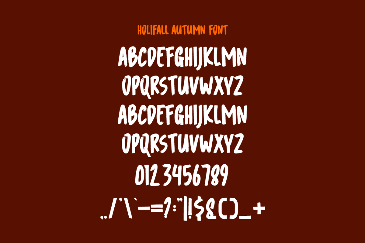 Holifall Autumn - Tropic Font, a Sans Serif Font by Iqsiart Studio (Photo 5 of 6)