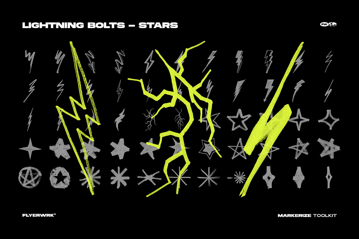 Markerize - 800+ graphics toolkit, an Object Graphic by FLYERWRK (Photo 10 of 22)