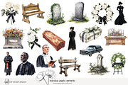 105 Christian funeral clip art, a Person Illustration by Poppy Lane Studio (Thumbnail 5 of 10)