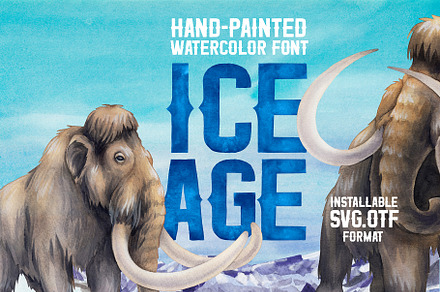 Ice Age - installable SVG font