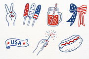 4th of July Clipart Independence Day, a Seasonal Illustration by SugarCloudStudioArt (Thumbnail 4 of 6)