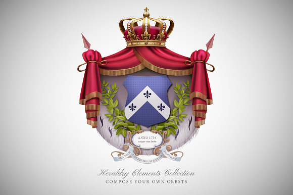 Vintage Emblem Elements Collection