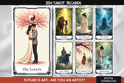 Zen Tarot Cards Deck, a Decorative Illustration by Mugio (Thumbnail 1 of 4)