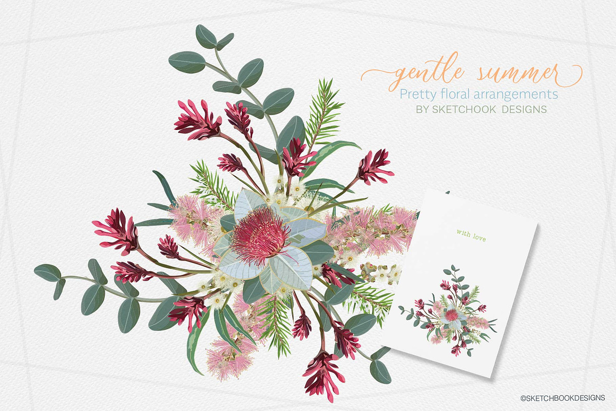 Gentle Summer Australian Wildflowers, an Illustration by Sketchbook Designs (Photo 5 of 14)