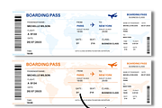 Editable Boarding Pass Template, a Card Template by YasdeyDesigns (Thumbnail 2 of 8)