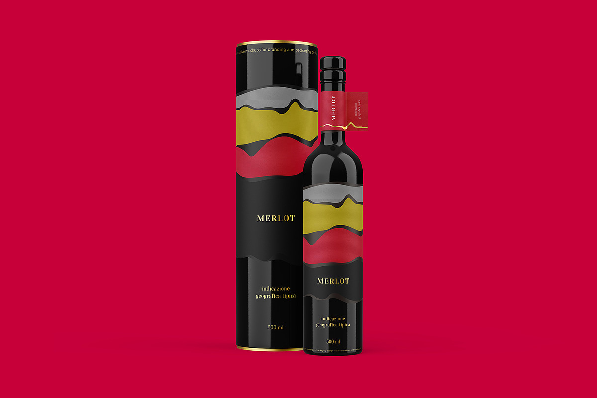 Ceramic Wine Bottle Mockup PRO, a Packaging Mockup by easymock (Photo 14 of 22)