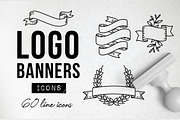 60 Logo Banners - Logo Builder, an Outline Icon by Hatch Design Workshop (Thumbnail 1 of 14)