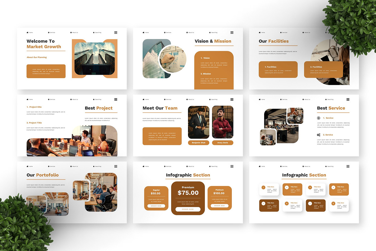 Market Growth - Business GSL, a Presentation Template by Deepslide Studio (Photo 6 of 6)