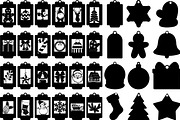 Christmas Gift Tag Vector, an Object Graphic by DesignBTF (Thumbnail 2 of 4)