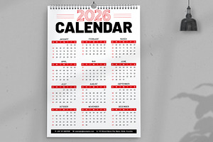 Calendar Template Layout, a Stationery Template by ContestDesign