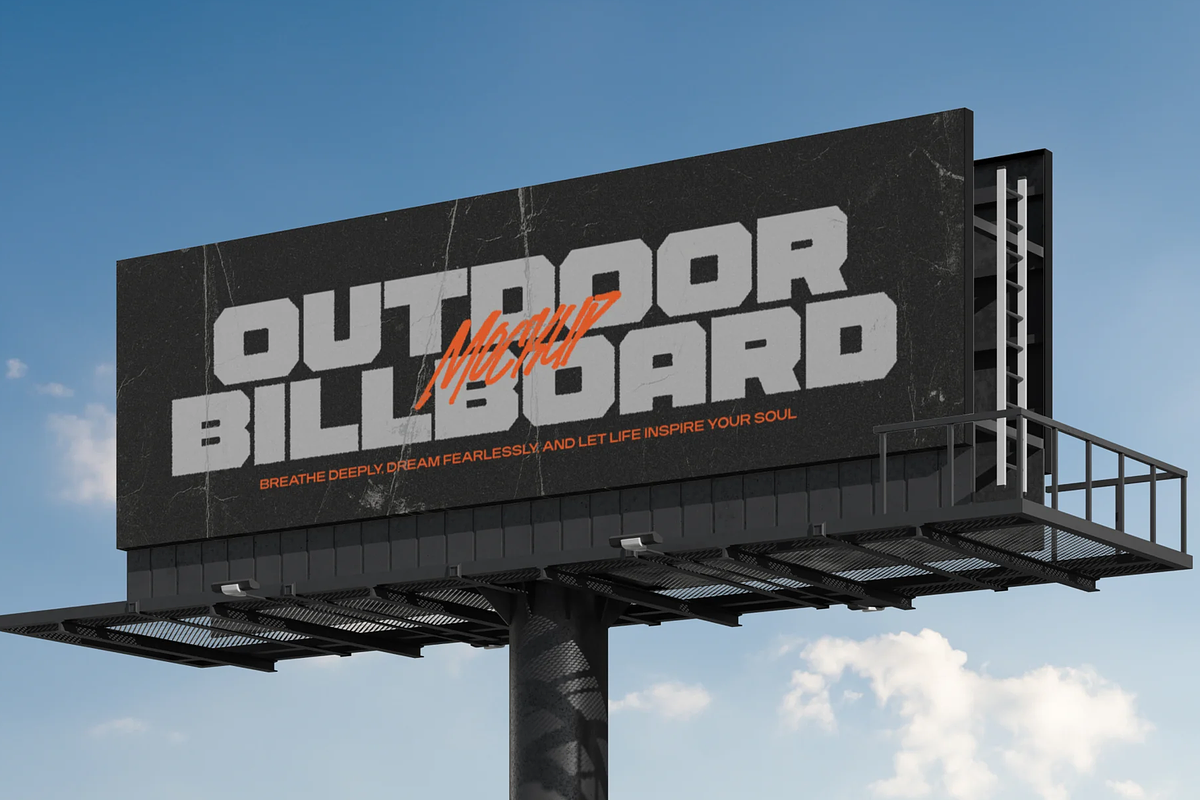 Outdoor Billboard Mockup, an Advertising Mockup by graphicsauce (Photo 1 of 3)