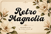 Retro Magnolia, a Script Font by Wow Magic (Thumbnail 2 of 7)