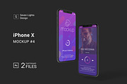 iPhone X Mockup #4, an iPhone Mockup by Seven Lights (Thumbnail 1 of 5)