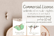 watercolour kids flashcards template, a Decorative Illustration by BarefootChild studio (Thumbnail 6 of 8)
