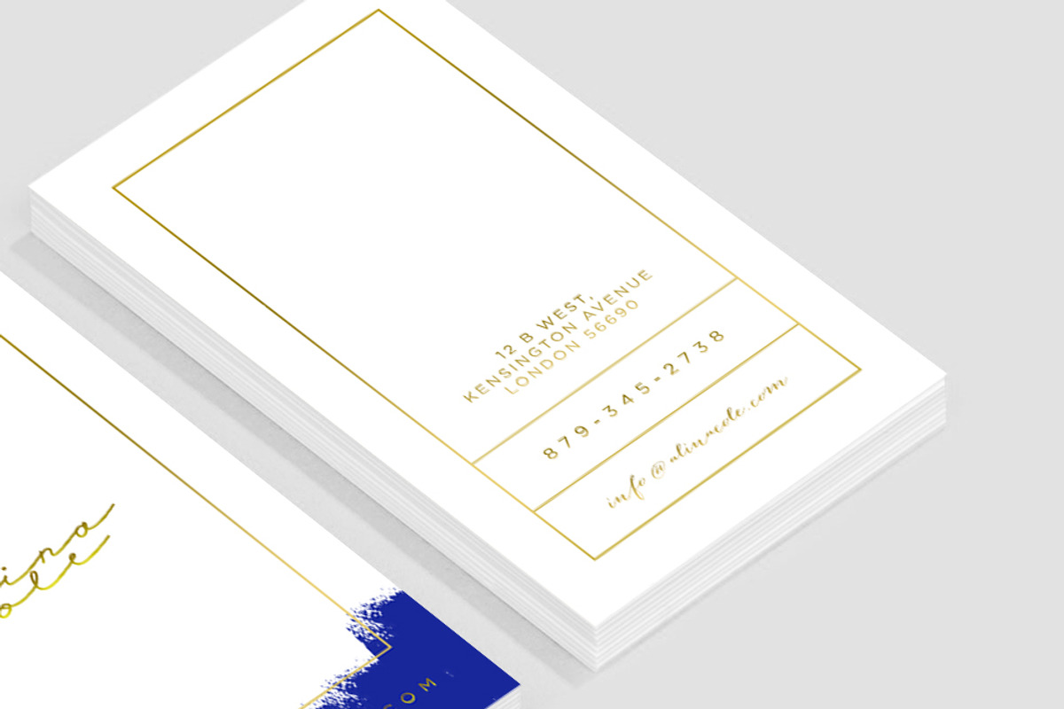 Elegant Painted Business Card preview 3