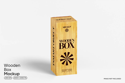 Wooden Box Mockup