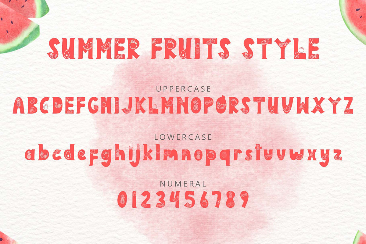 Summer Fruits Style, a Font by Yoga Letter (Photo 6 of 7)