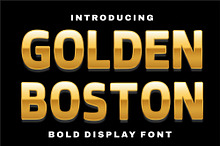 Golden Boston – Luxury Bold Font