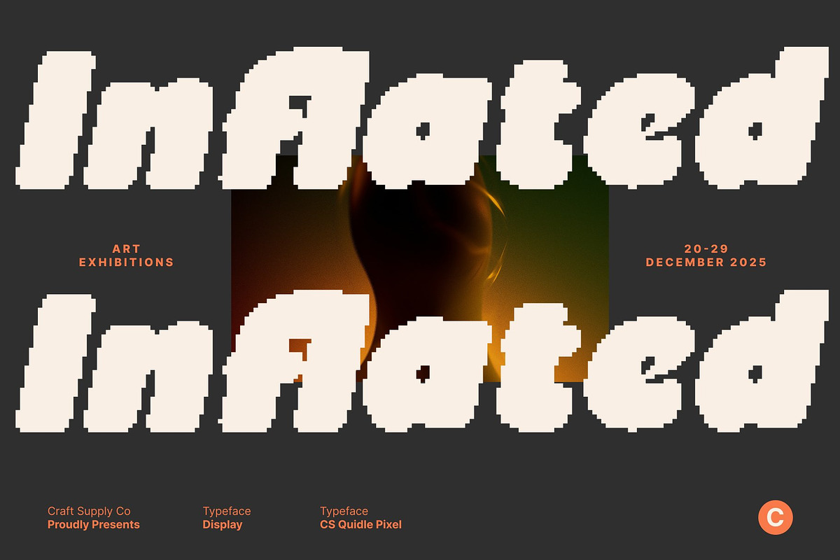 CS Quidle Pixel, a Sans Serif Font by Craft Supply Co. (Photo 7 of 8)