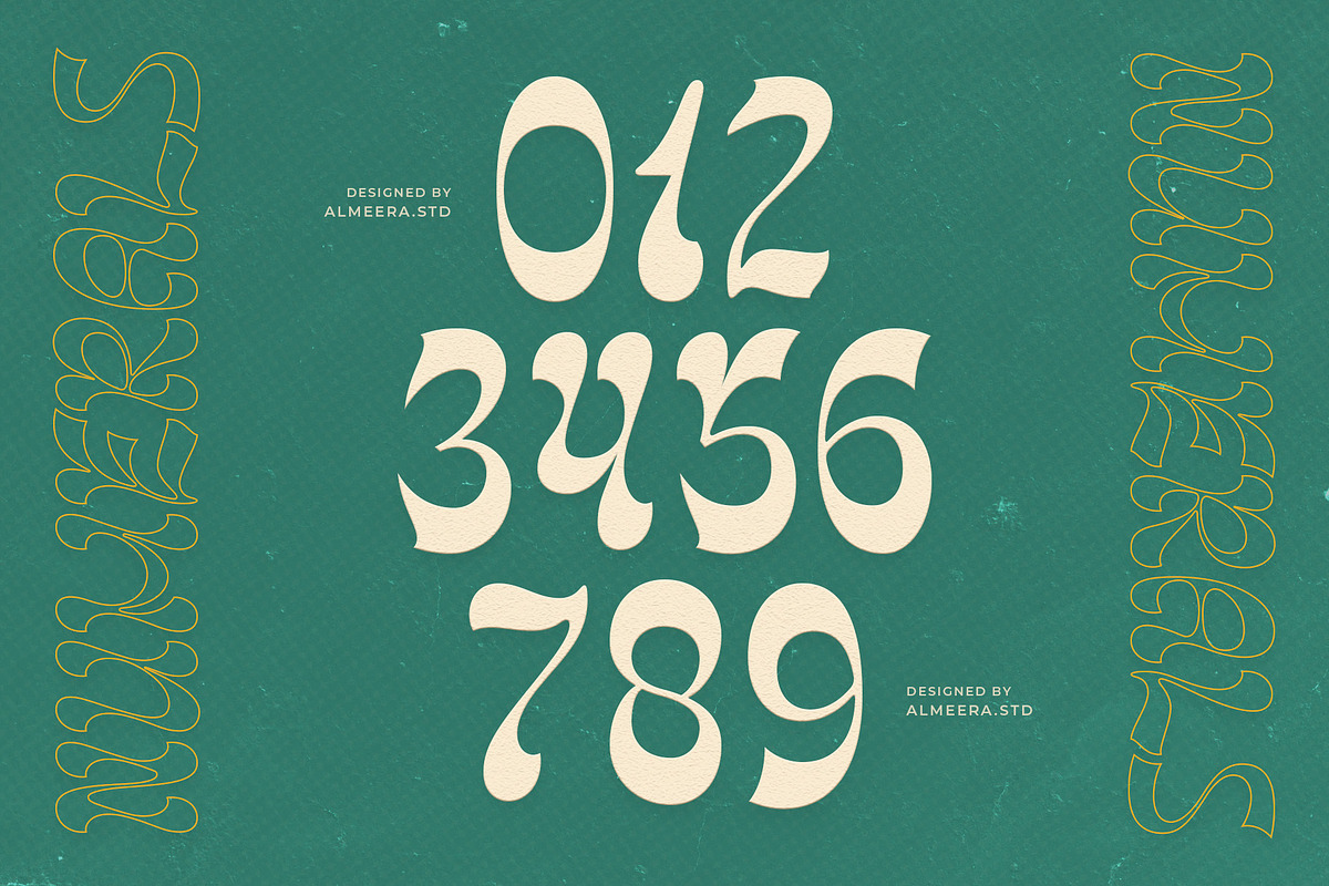 Maribont – Retro Display Typeface, a Blackletter Font by Almeera Std (Photo 6 of 10)