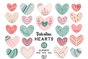 Valentine heart clipart, an Object Illustration by JulzaArt