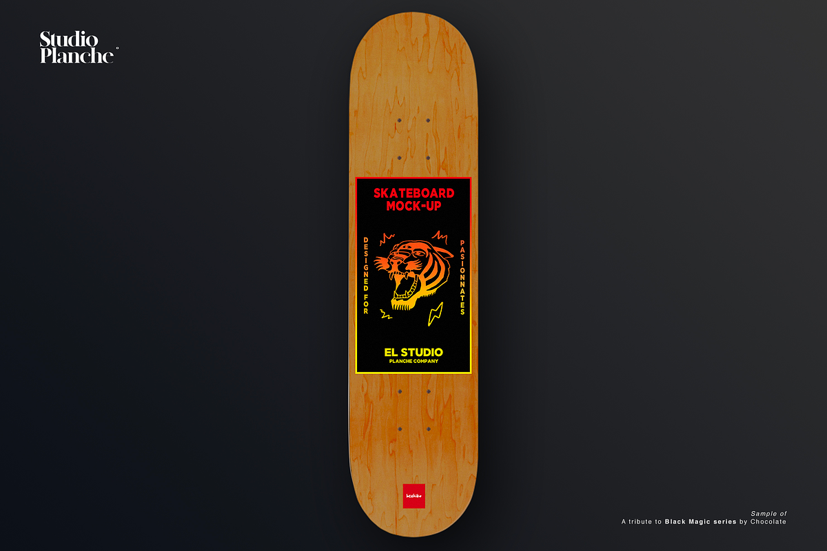 Skateboard Mockup — Beshiku, a Product Mockup by Studio Planche (Photo 4 of 5)