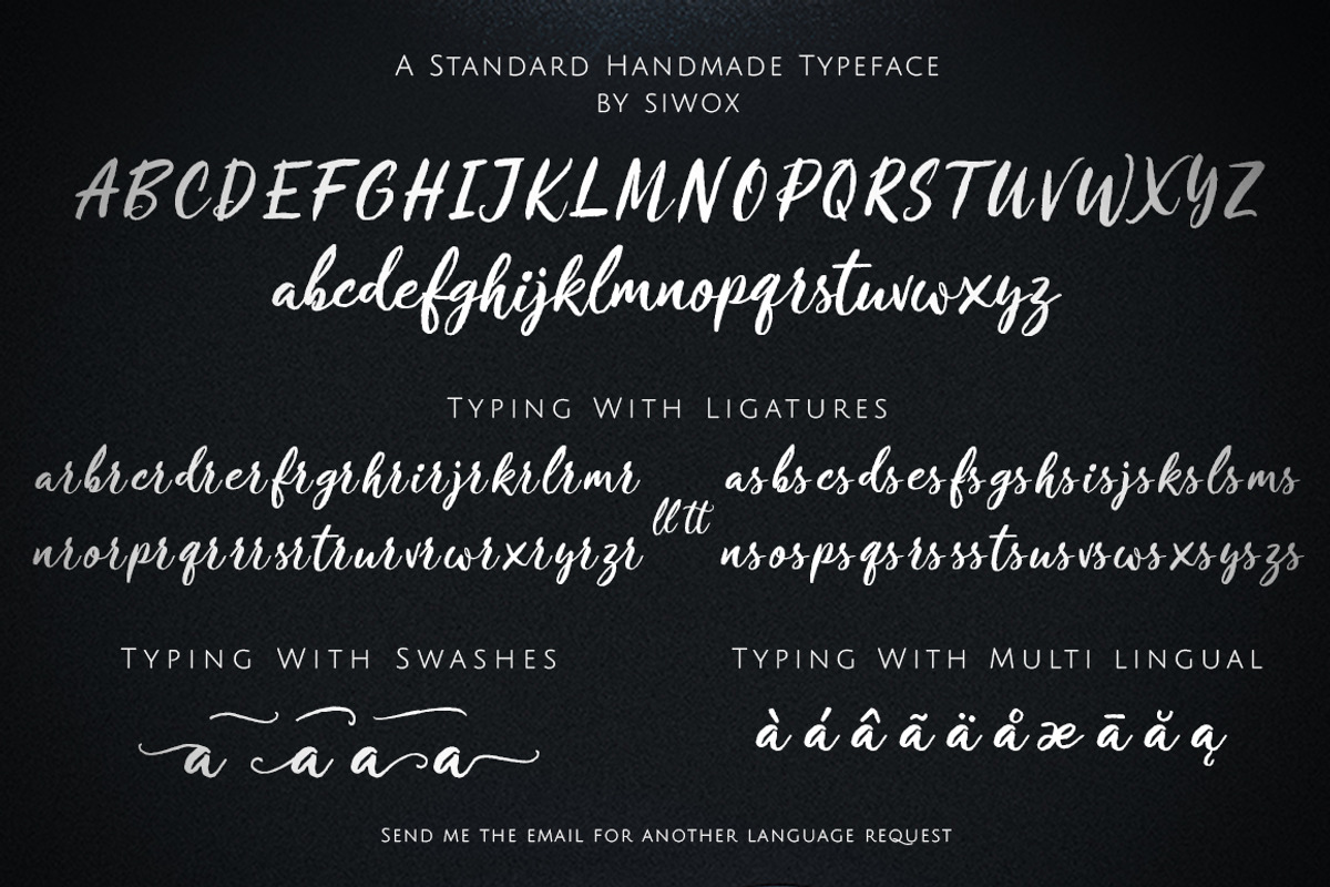 Crushine Brush Script, a Script Font by Siwox Studios (Photo 9 of 10)