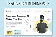 Web Landing Page Design Layout, an UI Kit Template by CreativeShaper (Thumbnail 2 of 5)