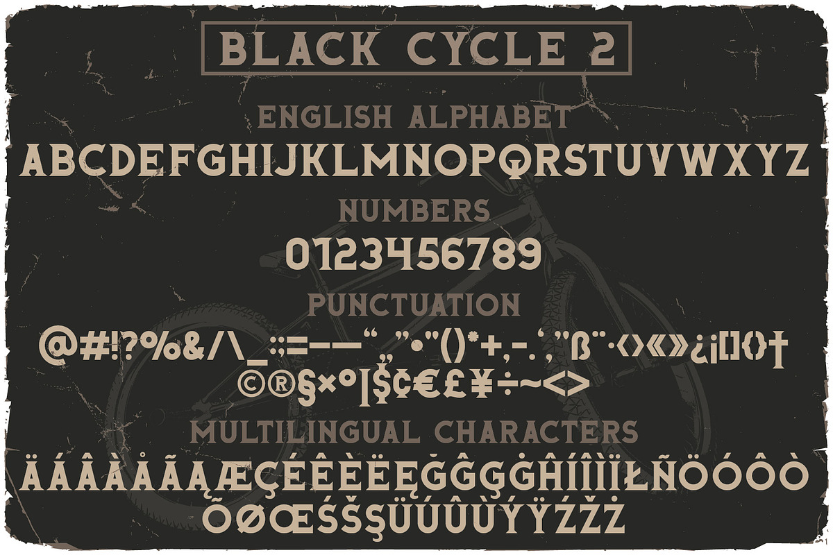 Black Cycle Font DUO, a Blackletter Font by VozzyStock (Photo 3 of 10)
