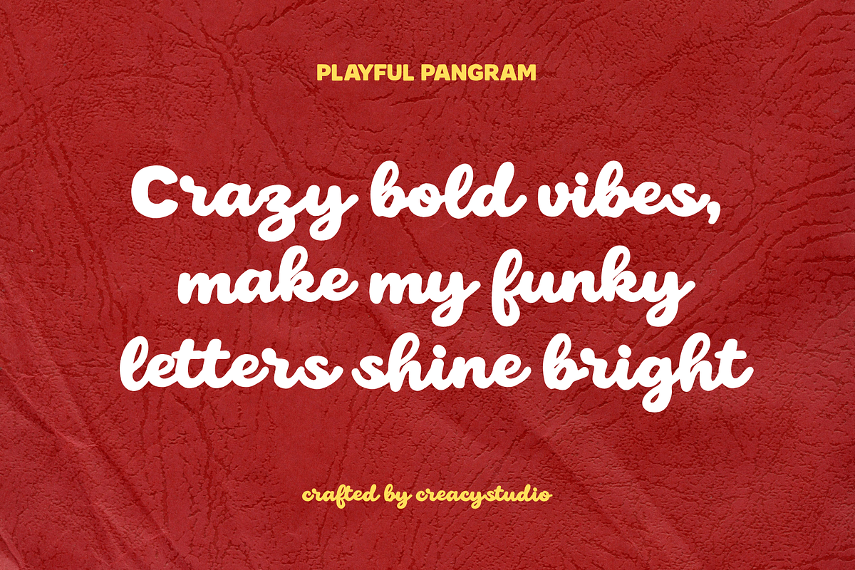 Sunkind Display – Playful Retro Font, a Script Font by Creacy Studio (Photo 8 of 10)