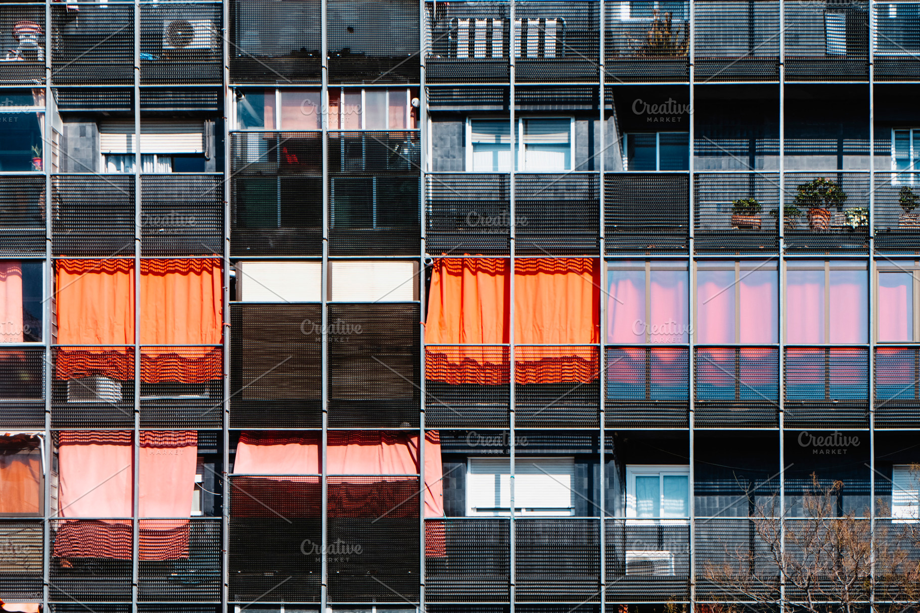 detail of an apartment complex, a Photo by Nito