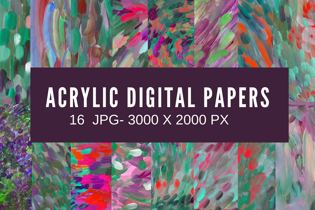 Emerald Acrylic Textures Pack, a Texture Graphic by Art's and patterns (Photo 1 of 16)