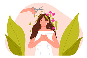 Toxic relationship, aggressive, a Person Illustration by Flashvector