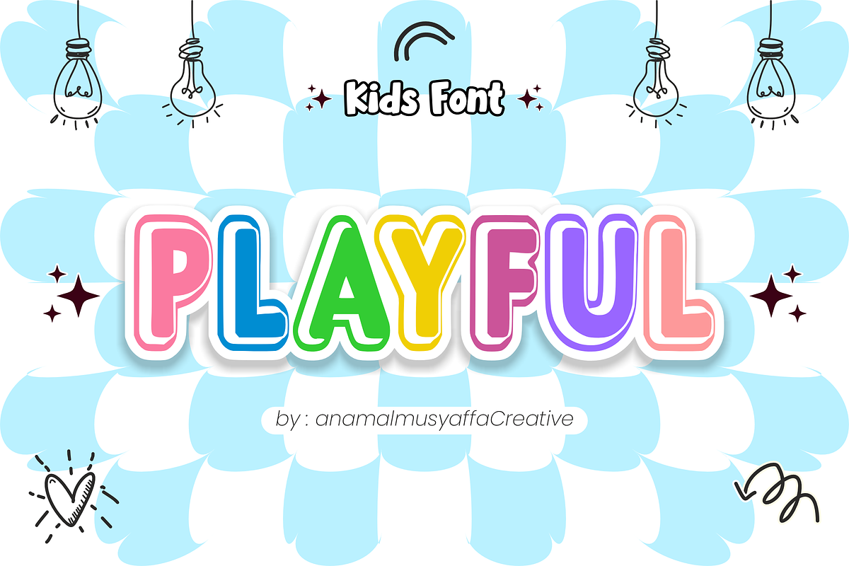 Happy Sunday - Display Font, a Font by KiddoGlyphs Studio (Photo 2 of 5)