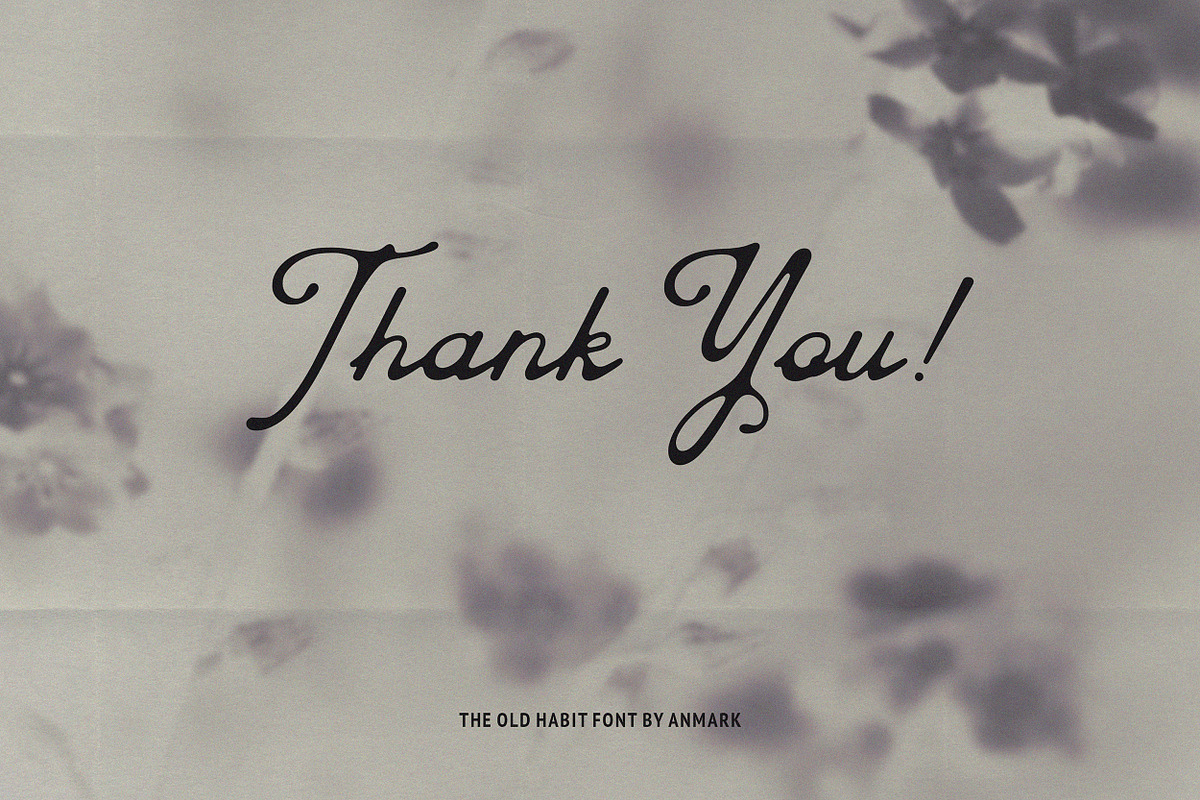 The Old Habit Vintage Script Font, a Script Font by AnMark (Photo 13 of 13)