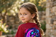 Neon Crescent Moon Stars Art, a Shirt Mockup by Vector Stall (Thumbnail 6 of 14)