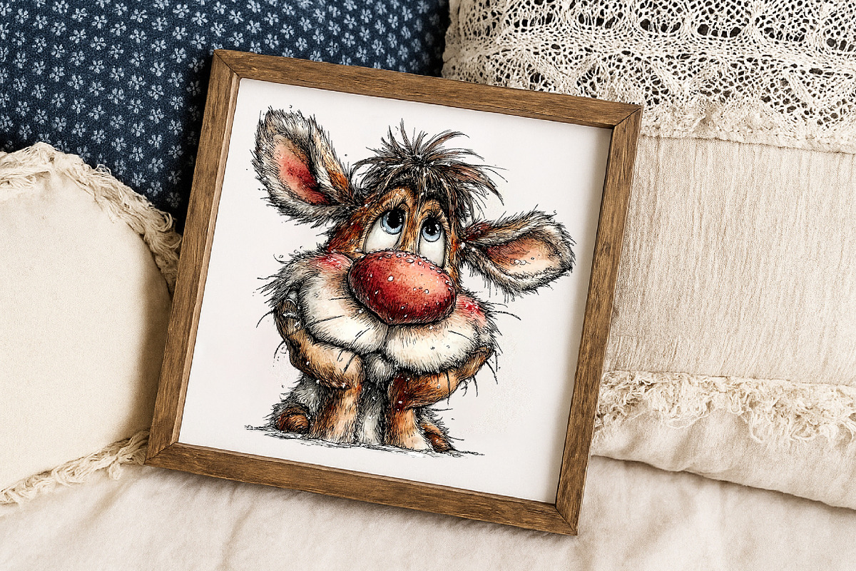 Christmas Winter reindeer Clipart, an Illustration by Libby Wishes (Photo 6 of 7)