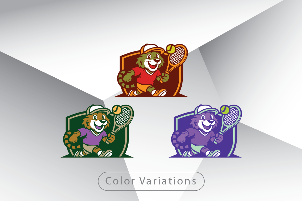 Friendly Tiger Tennis Logo Template, a Branding & Logo Template by Heavtryq Design (Photo 3 of 3)