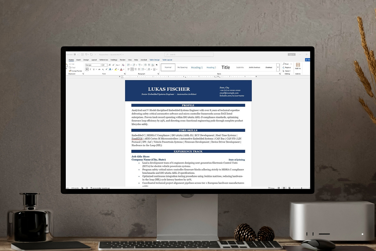 ATS CV / Resume Template, a Resume Template by Anjum Ilyas (Photo 7 of 7)